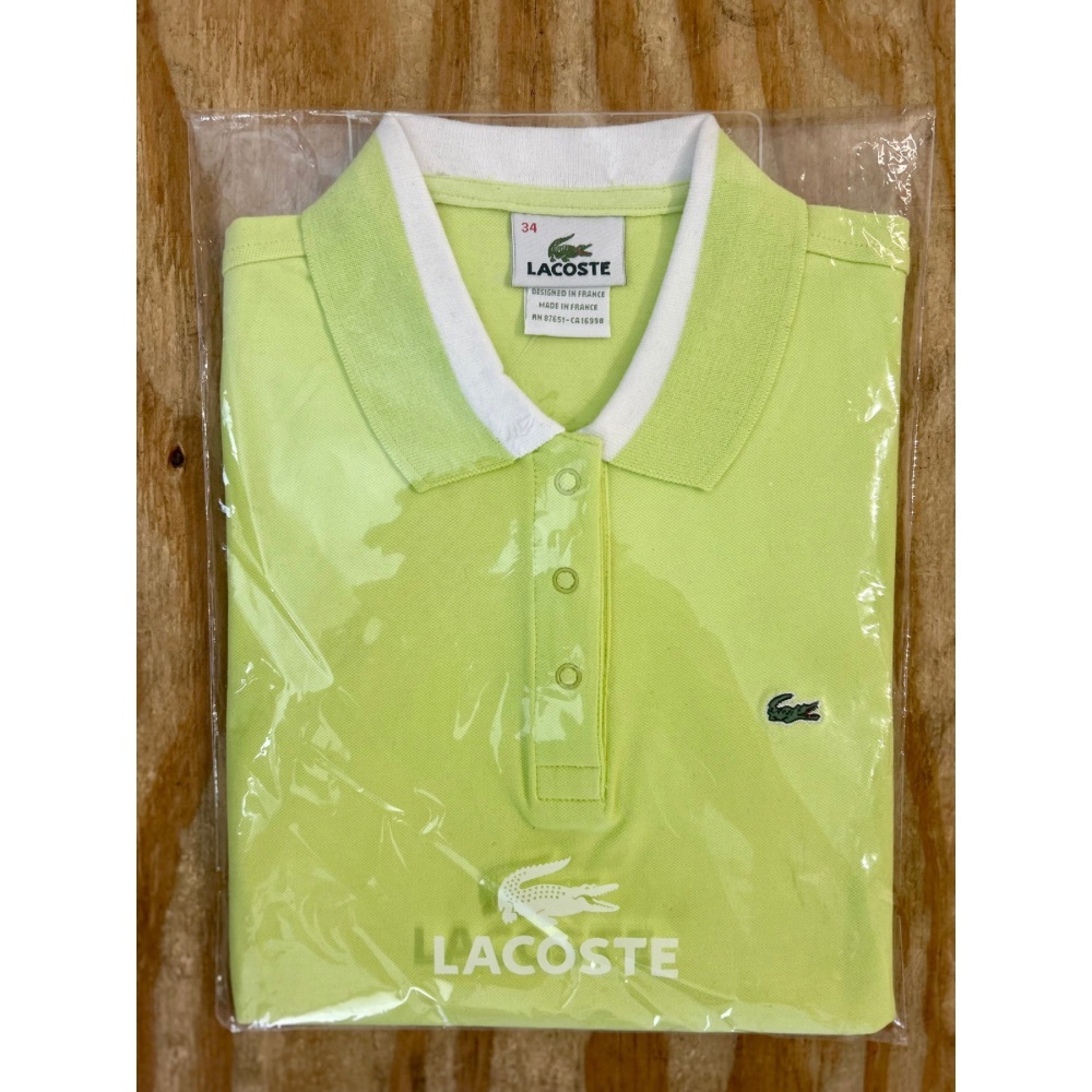 New Lacoste Bright Green Polo Shirt